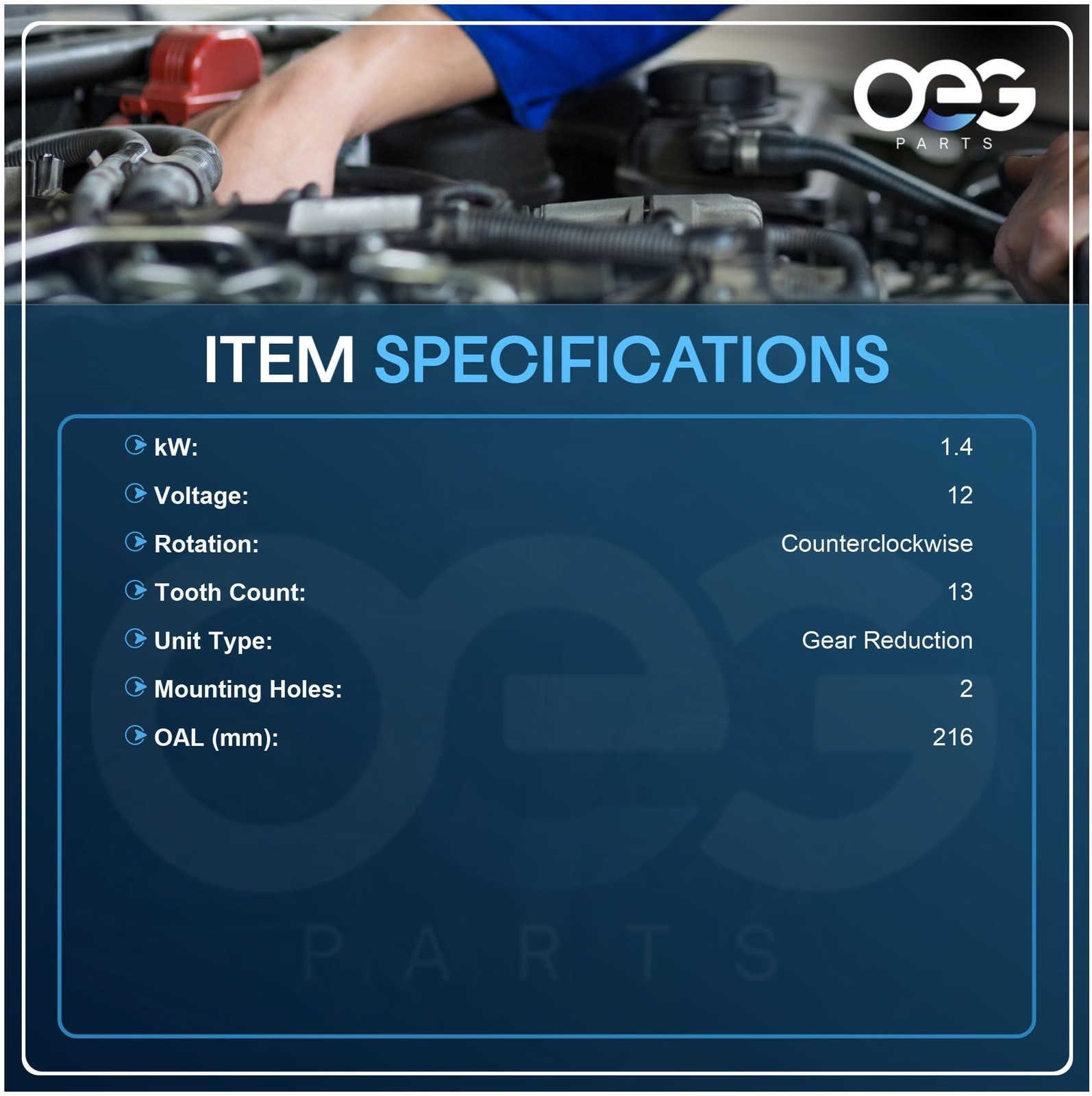 OEG Parts New Starter Compatible with Toyota Avalon 3.0L 1998-2004, Camry 2.2…