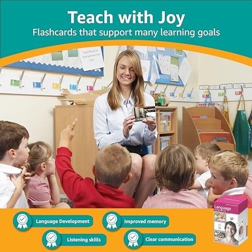 Language Flash Card Set – 200 Scratch-Resistant Cards for Speech Therapy, ESL, A