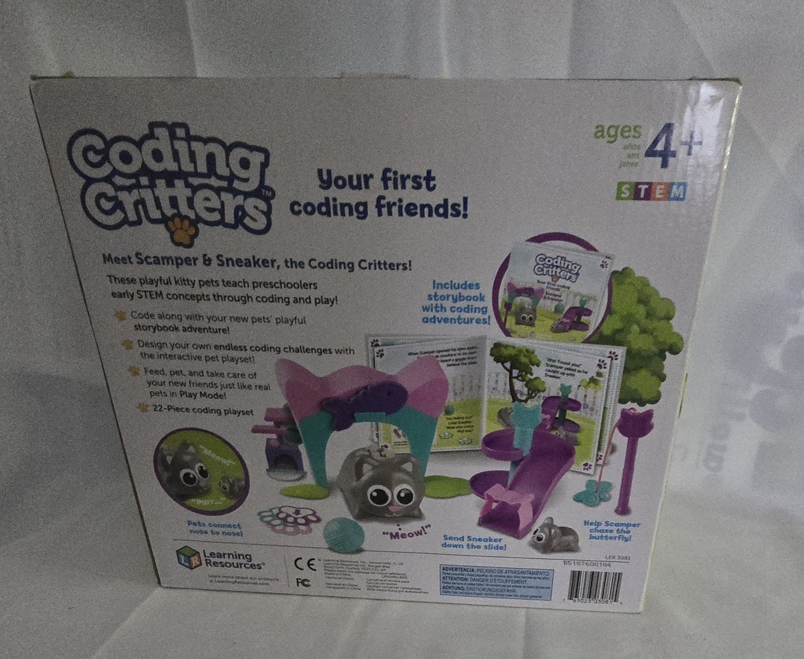 Learning Resources Coding Critters~Scamper & Sneaker Brand New