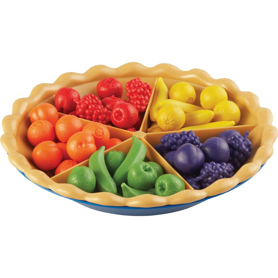 Learning Resources LER6216 Super Sorting Pie – 60 Counters, Tweezers