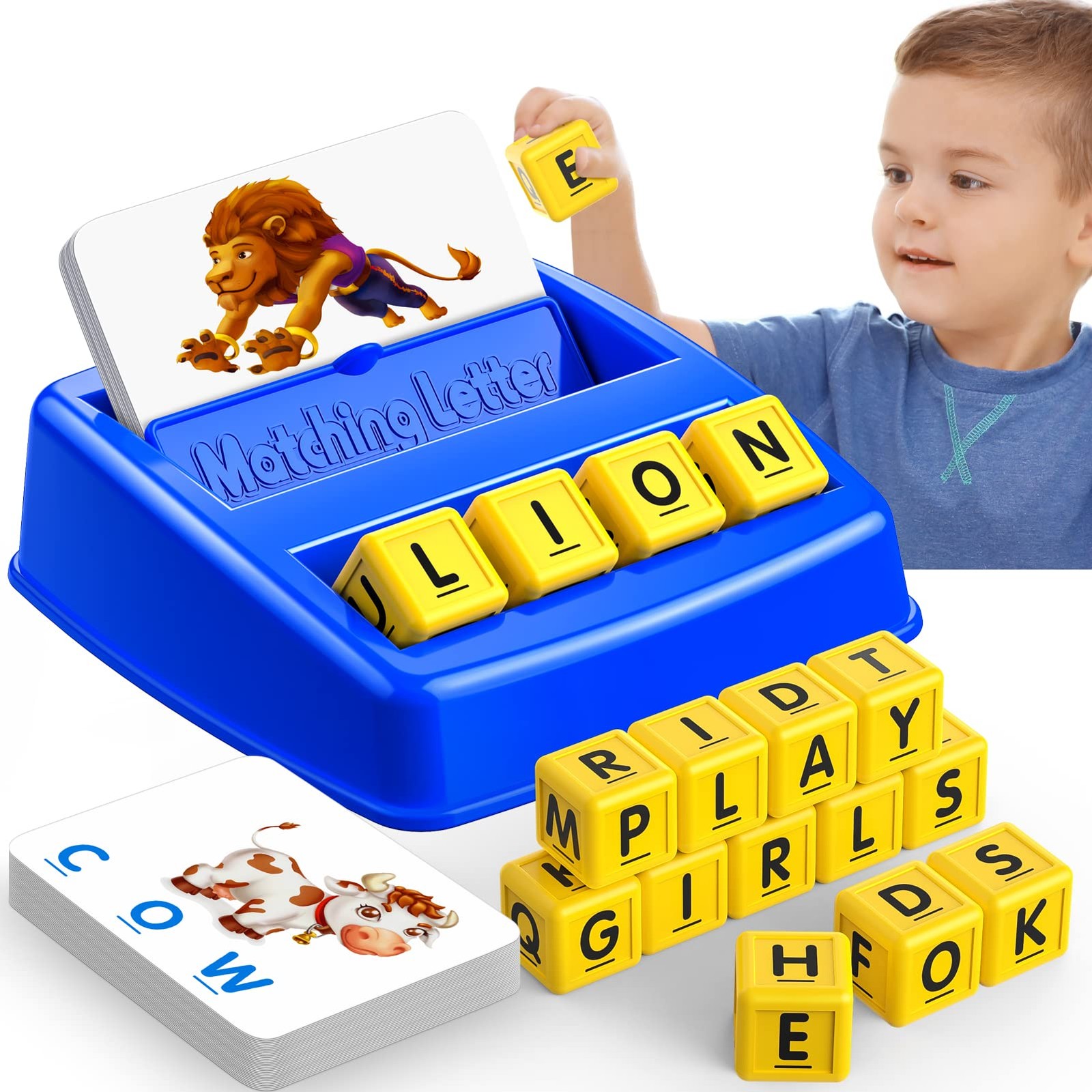 Learning Games for Ages 3-8, Matching Letter Game for Toys Ages 3-8 Education…