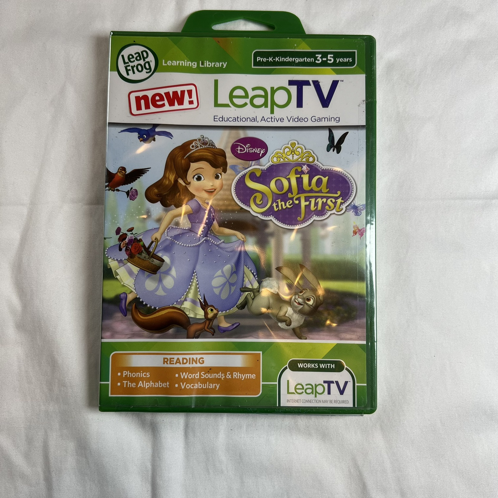 LeapFrog Leap TV Disney Sofia the First Educational Active Video Game 3-5 NEW