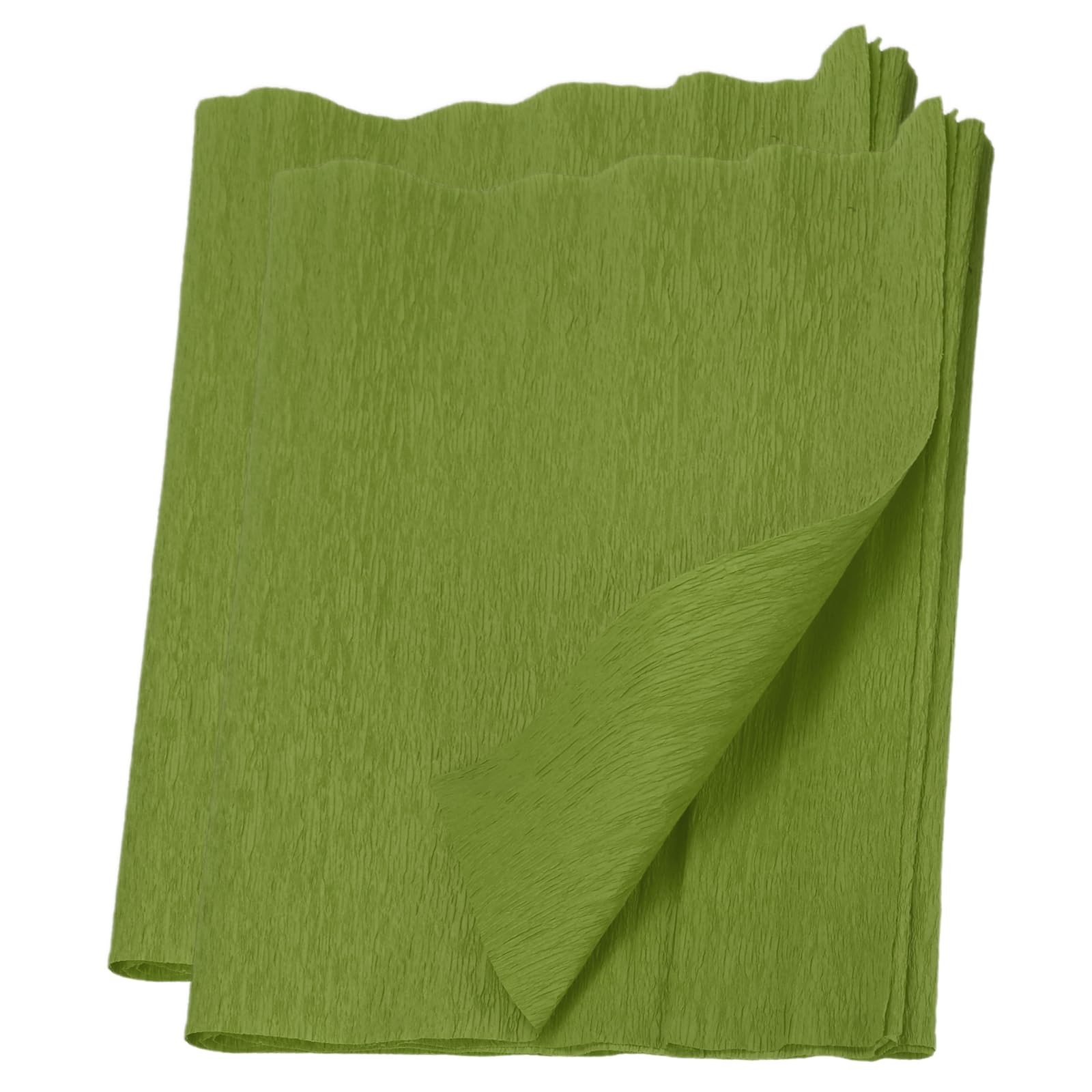 MECCANIXITY Crepe Paper Rolls 7.5ft Long 20 Inch Wide for Various Olive Green