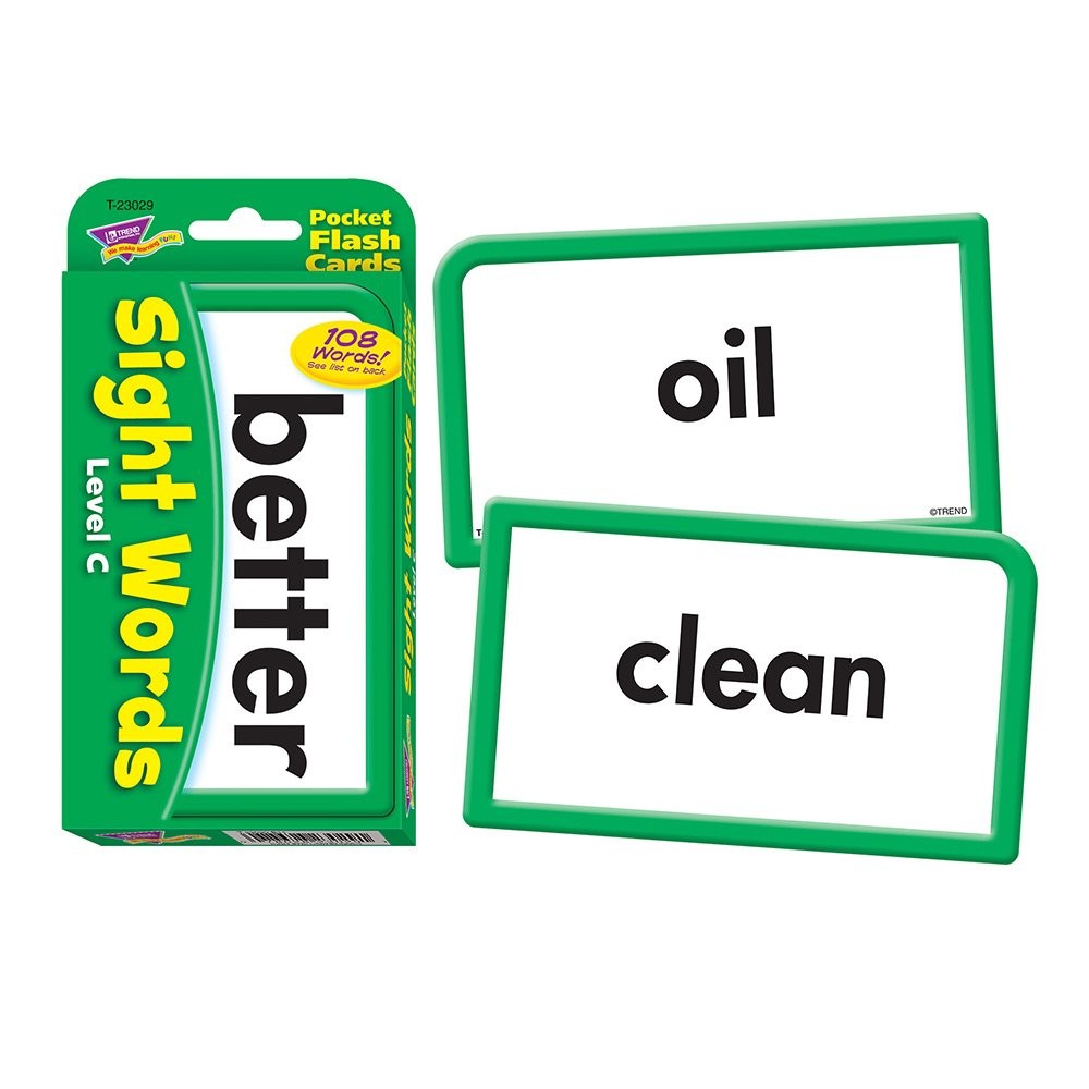 Trend Enterprises Trend English Vocabulary Flash Cards: Visual Learning, Level C
