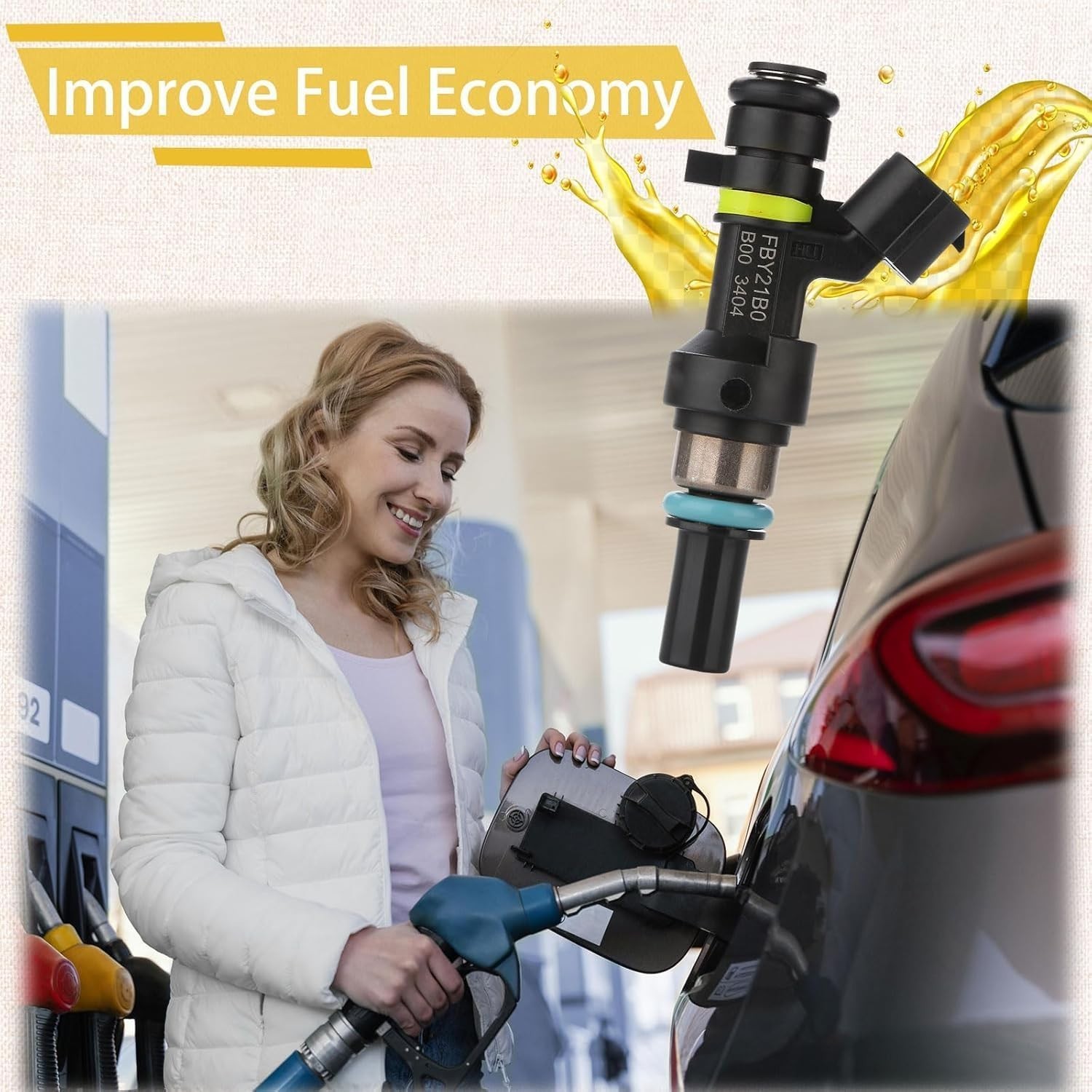 16600-3TA0A OE 2.5L Performance Fuel Injectors,Compatible with/Nissan 2.5 Alt…