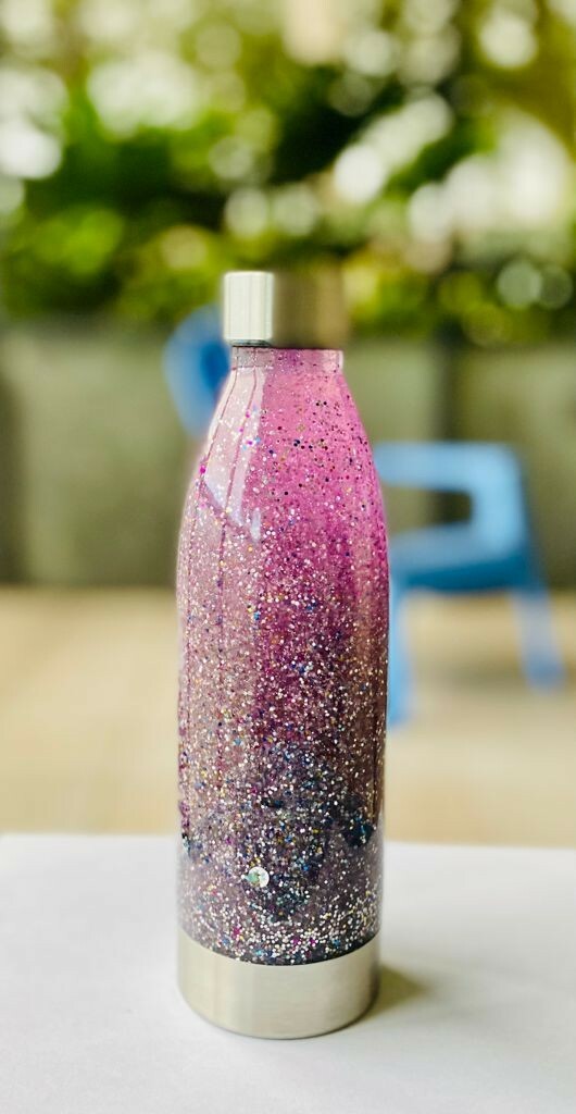 Mindful Glitter Sensory Calm Down Bottles for Anxiety, Autism, ADHD 12 in tall