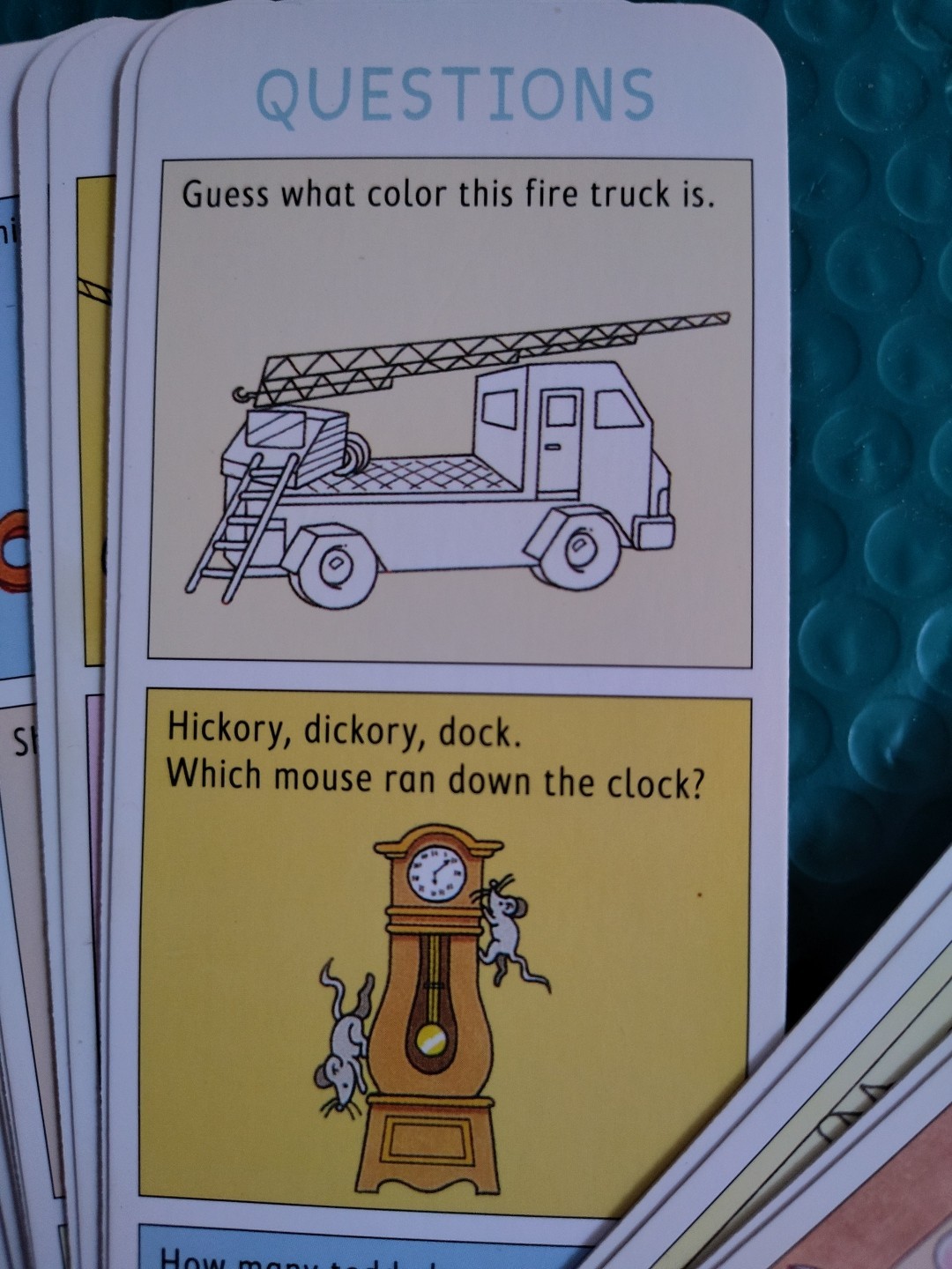 Fun Educational Brian Quest Deck 1 For 3/4 Years Old Questions and Answer Cards
