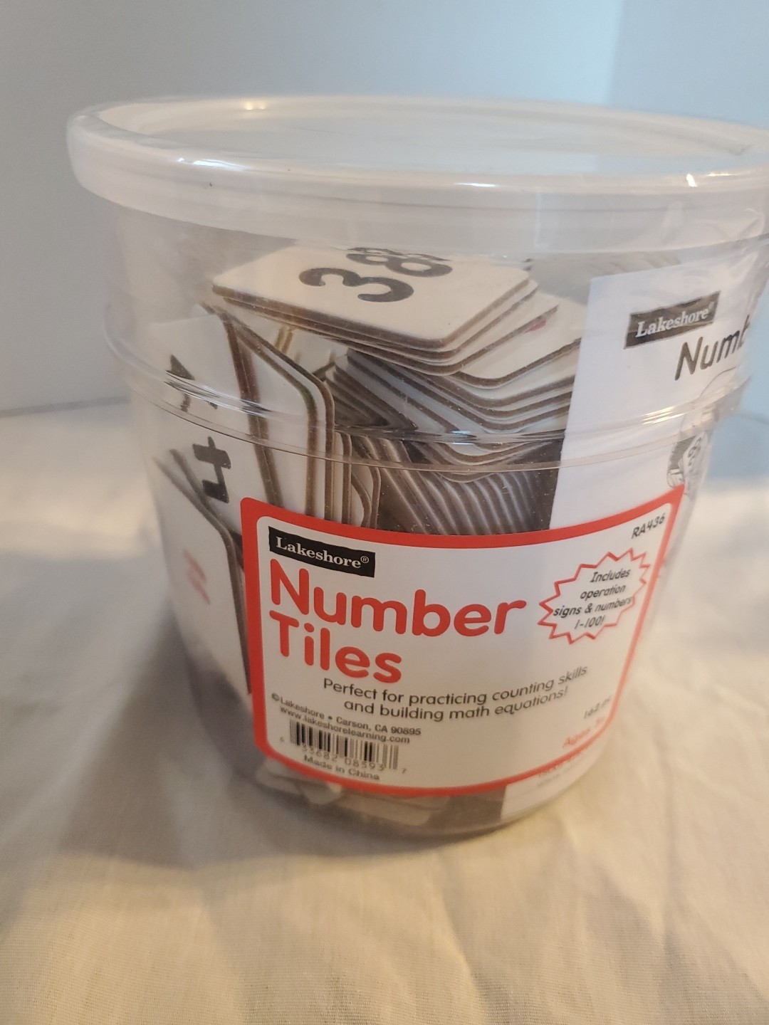 Number Tiles Math Set by Lakeshore Learning