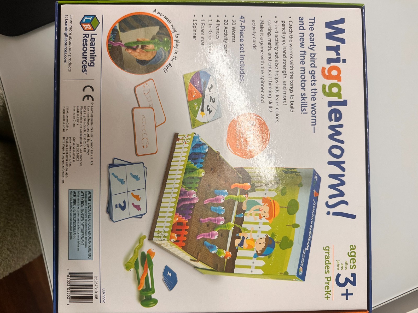 Wriggleworms! Fine Motor Activity Set – 47 Pieces, Ages 3+ Toddler Learning Toys
