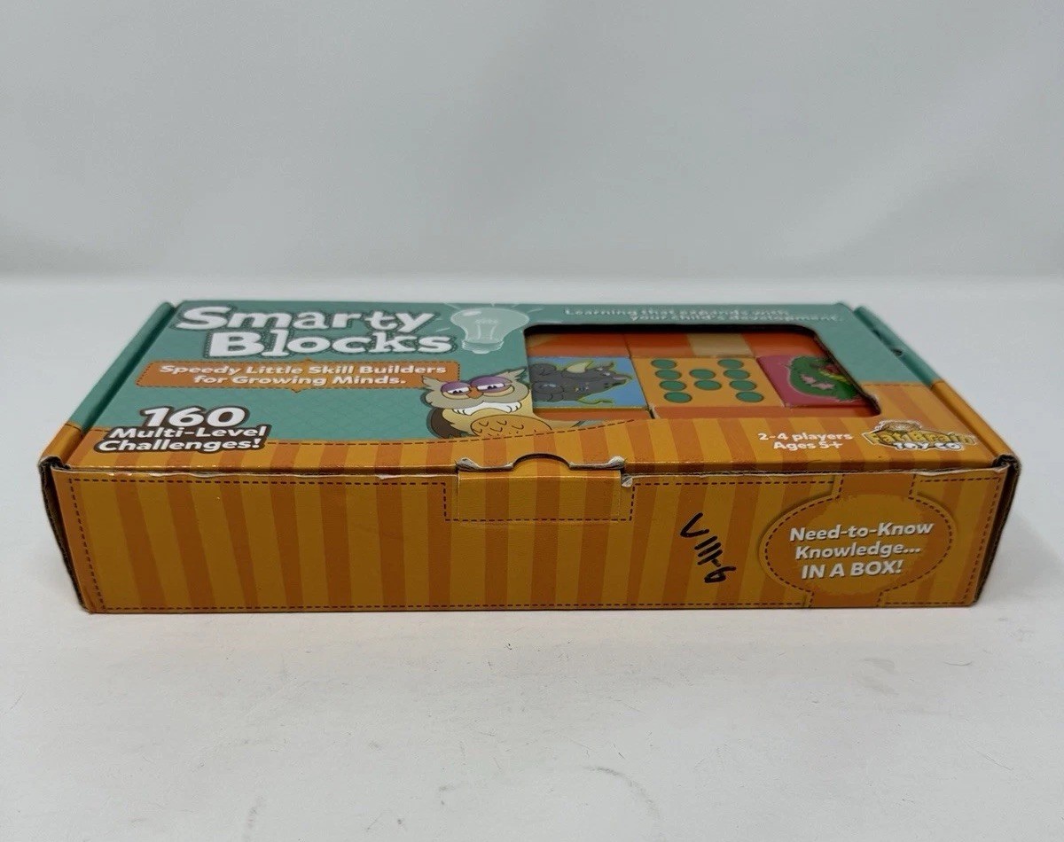Smarty Blocks By Fat Brain Toys Stacking Puzzle Skill Builder Game 2014