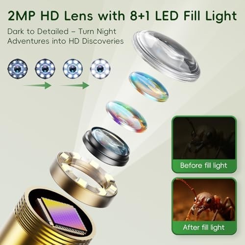 STEM Borescope Camera Toy with Light for Kids – Educational Science Gift for Age