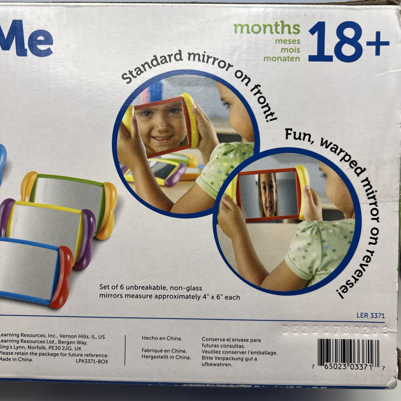 All About Me 2 in 1 Mirrors Sensory Social Learning Toy 18 Months Plus 6 Pcs NEW