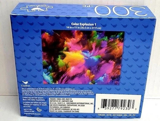 NEW 300PC PUZZLE JIGSAW SET TIKKA POWDERS HANDS COLORFUL EXPLOSION INDIA ART