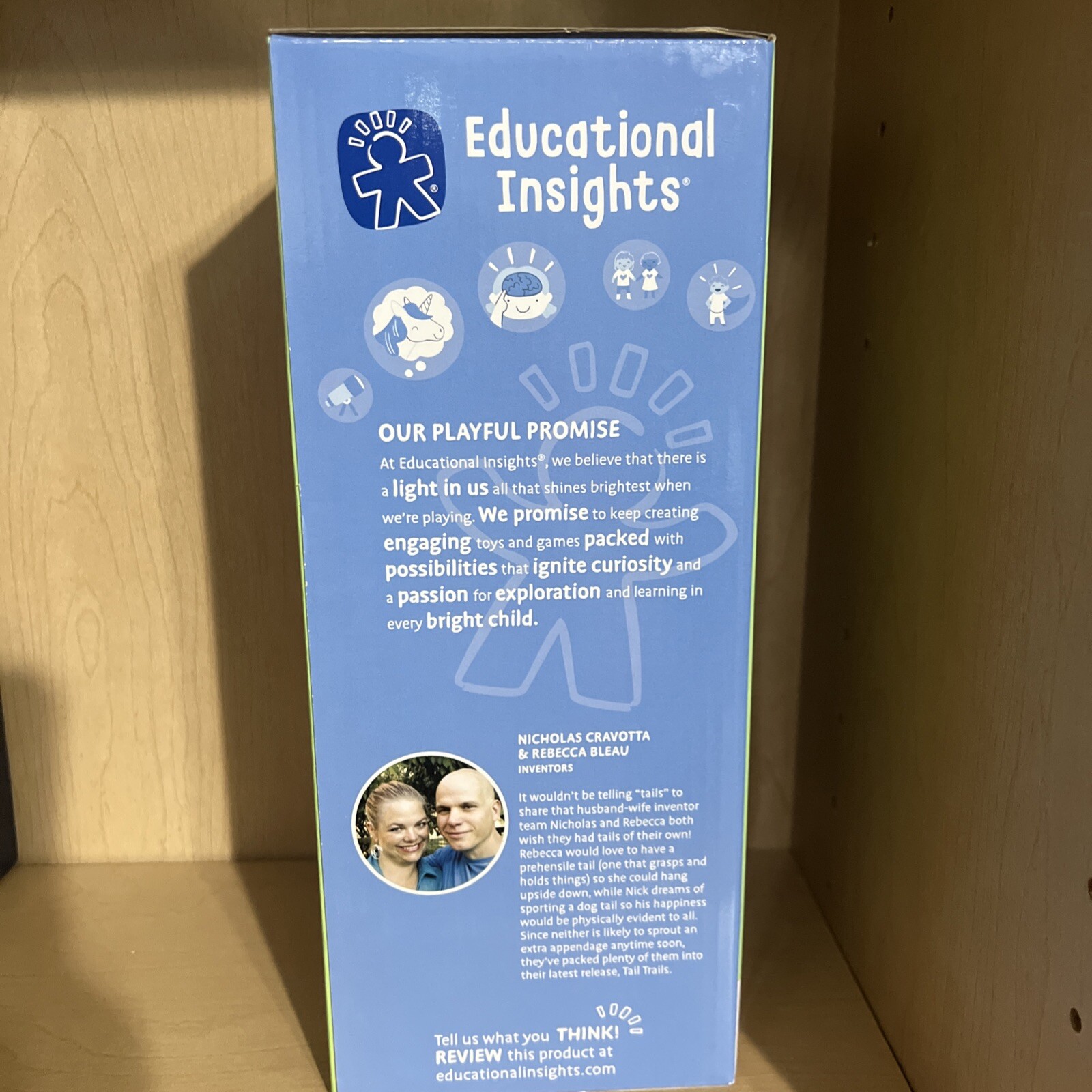 NIB Educational Insights My First Game Tail Trails Following Directions Game 2+