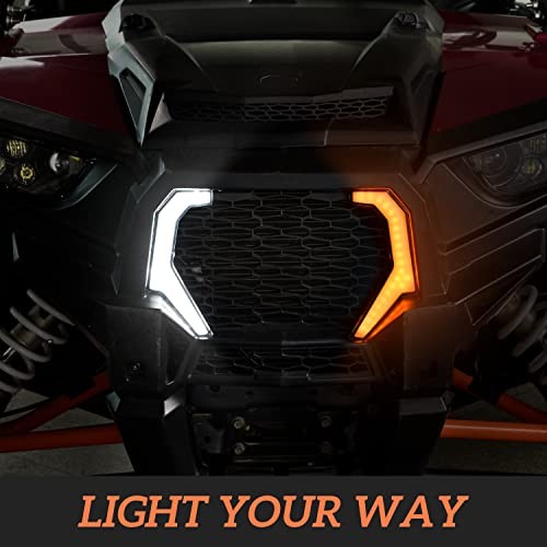 Grille Accent Fang Lights for RZR 1000 XP, Turn Signal Lights Grill Signature