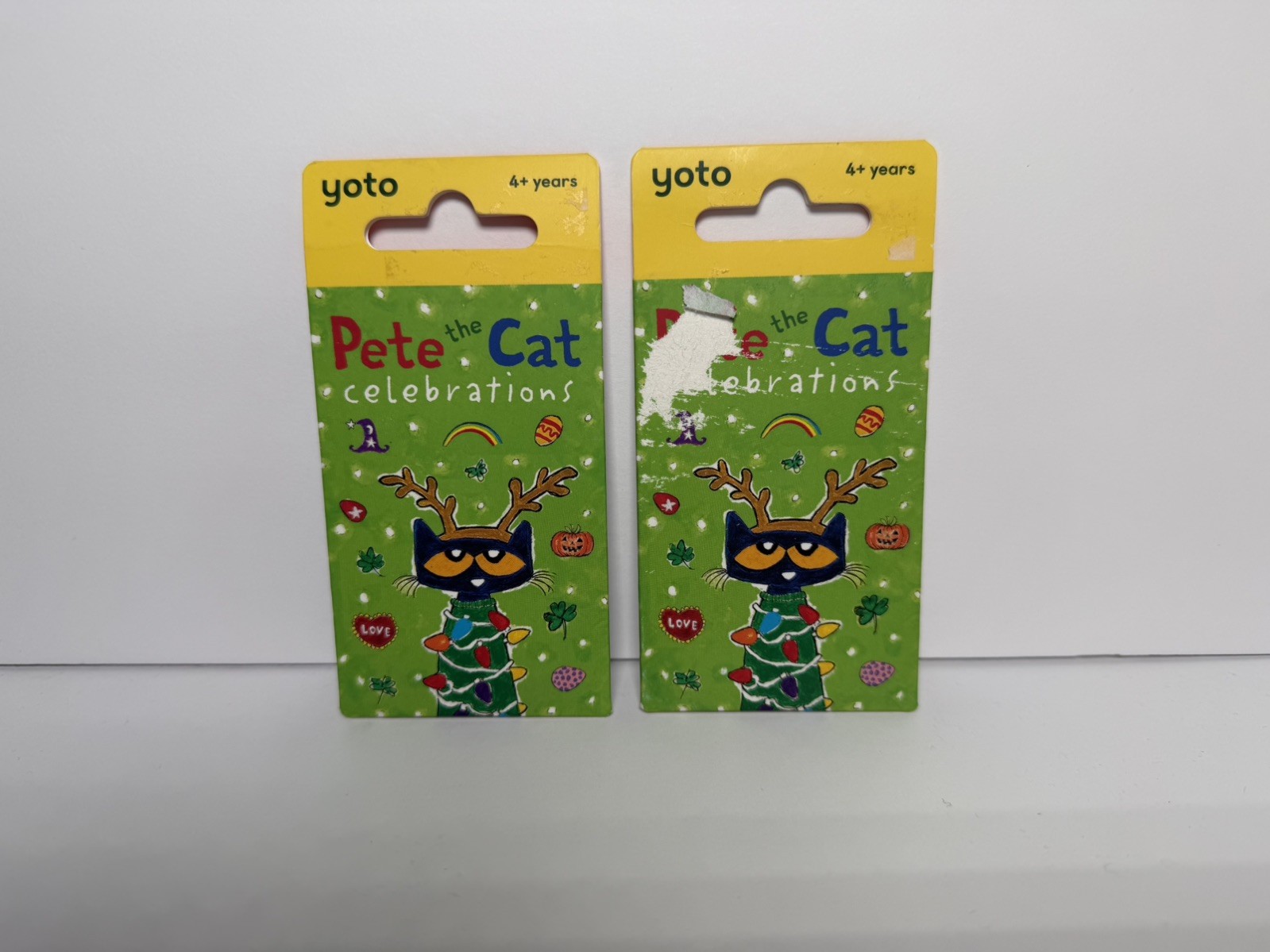 2 Pack 2023 Yoto Pete the Cat Celebrations 4+ Program Audio Card