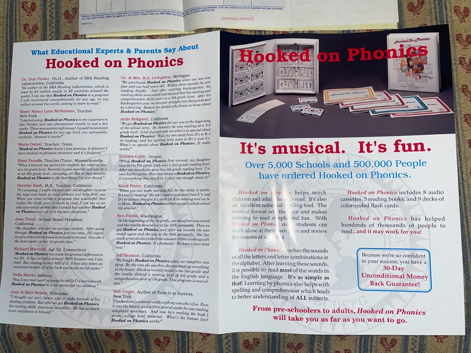 Hooked On Phonics Cassette Tapes Boxset Books