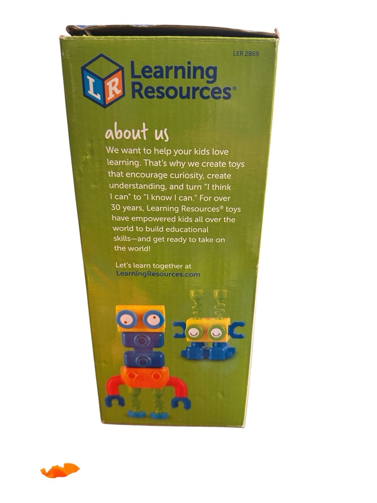 Learning Resources 1-2-3 Build It! Robot Factory STEM Ages 2+ 18 Pieces
