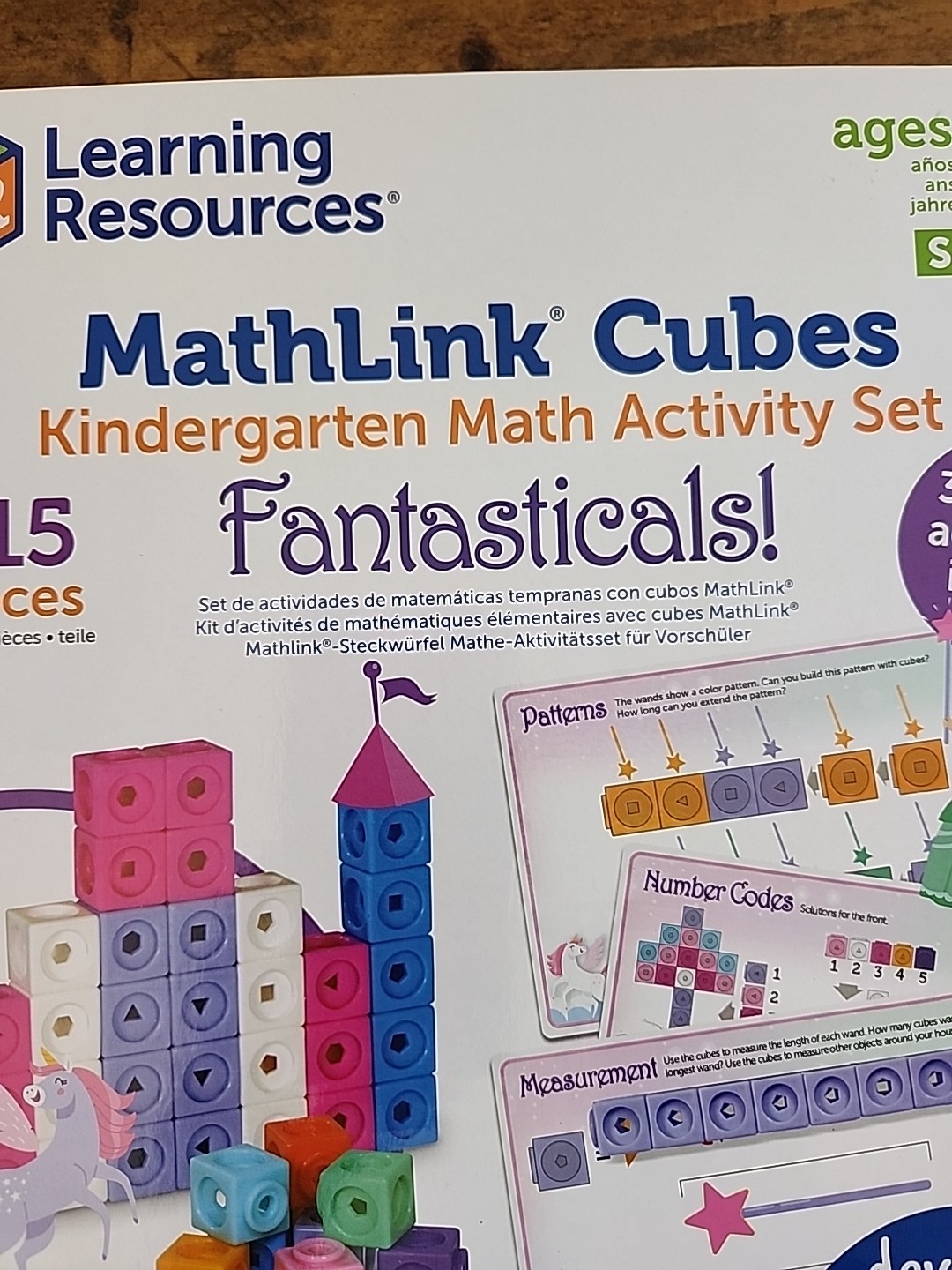 Learning Resources MathLink Cubes Play Learn Activity Set 115 Piece Ages 5+ STEM