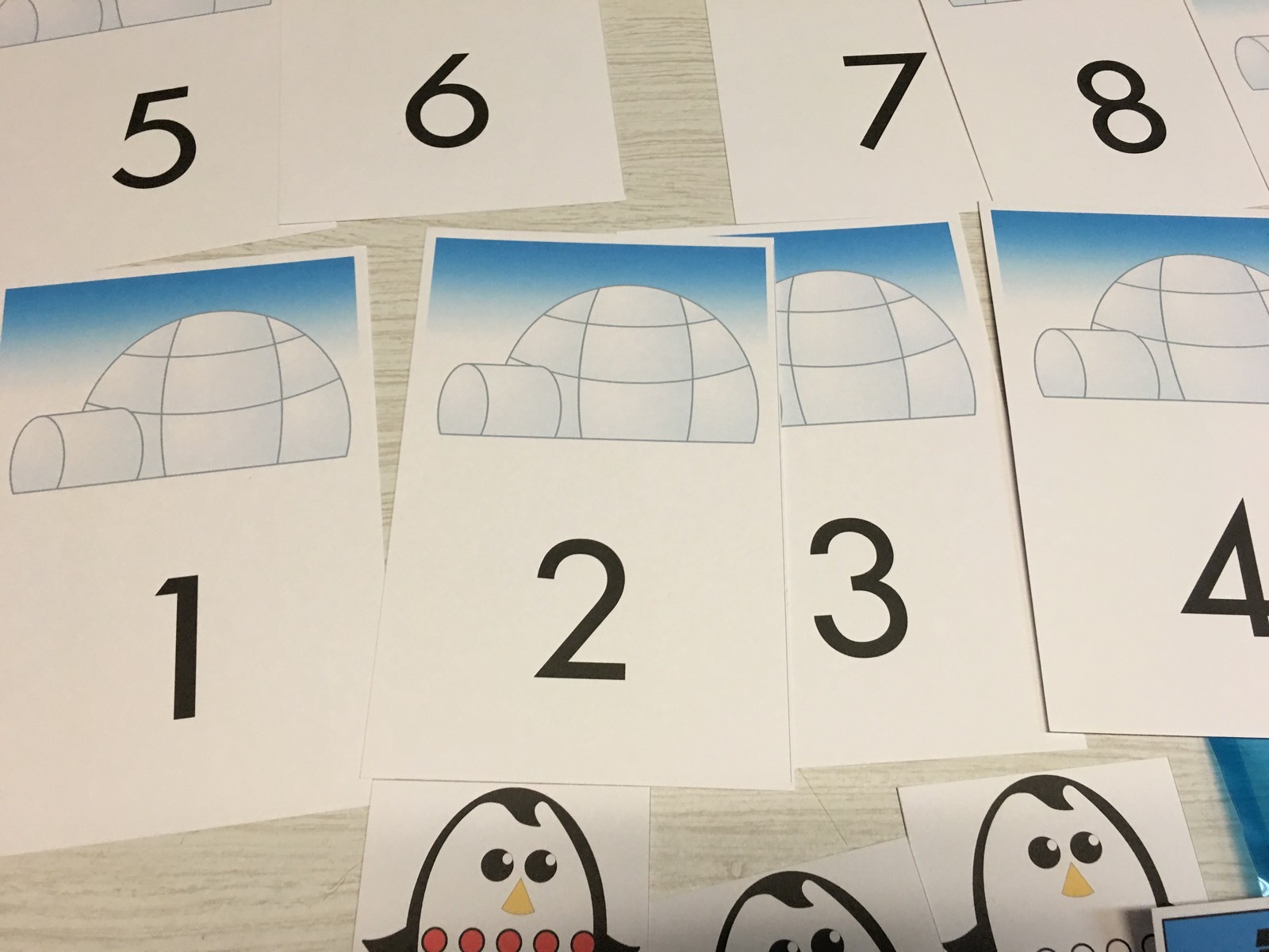Penguin House Learning Center- Math Mats MATS – Laminated Mats