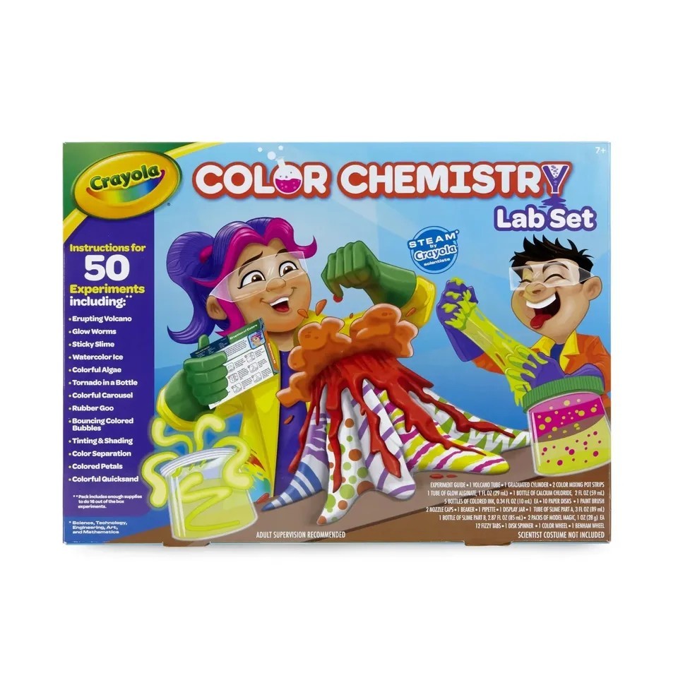 Crayola Color Chemistry Lab Set Instructions 50 Experiments STEM New, Unopened