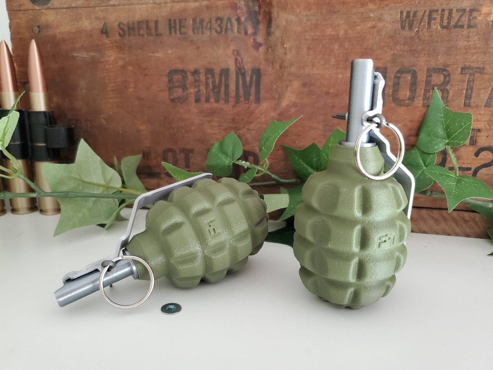 DUMMY Soviet F1 WW2 Era Frag Grenade – Accurate Size Plastic Replica