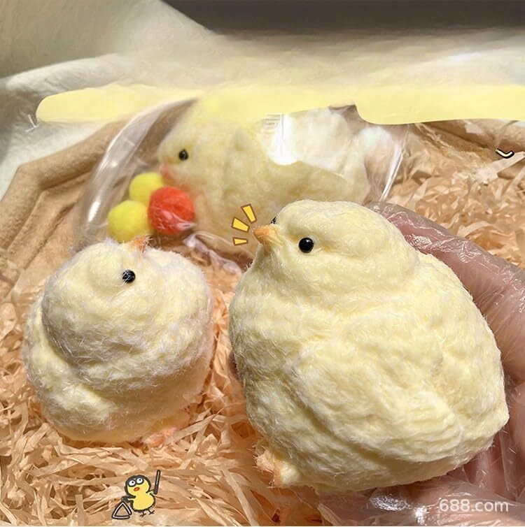 Handmade Taba Squishy Chick Ultra Soft Squishy Fidget Toys Silicone Squeeze Toys