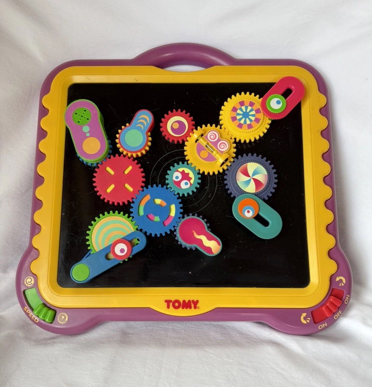 Rare WORKS 1997 TOMY Gearation Magnetic Gears Set COMPLETE Seen On Baby Einstein