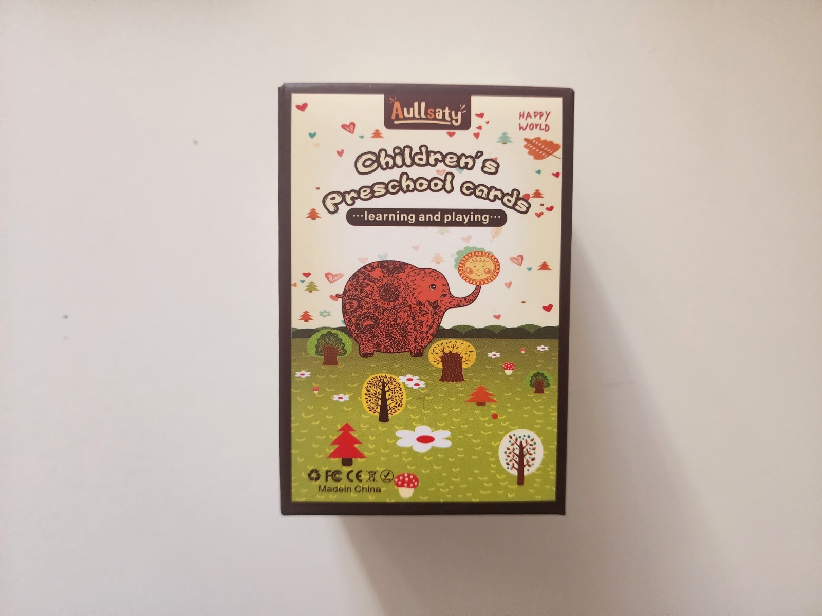 Aullsaty Childrens Educational Preschool Cards and Card Reader