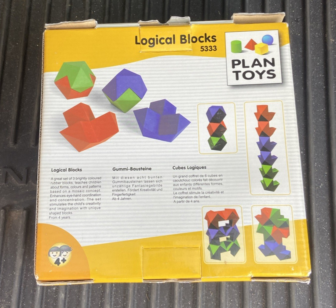 Plan Toys Logical Blocks 5333 for ages 4 up