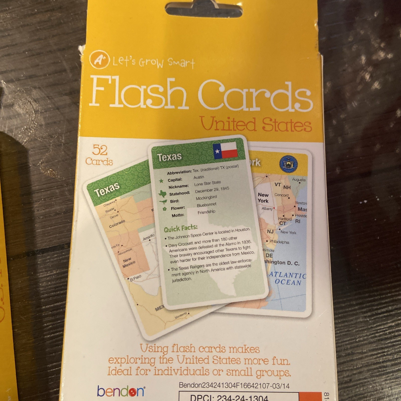 2 Sets Let’s Grow Smart Flash Cards 2013 US States And US Presidents Brand New