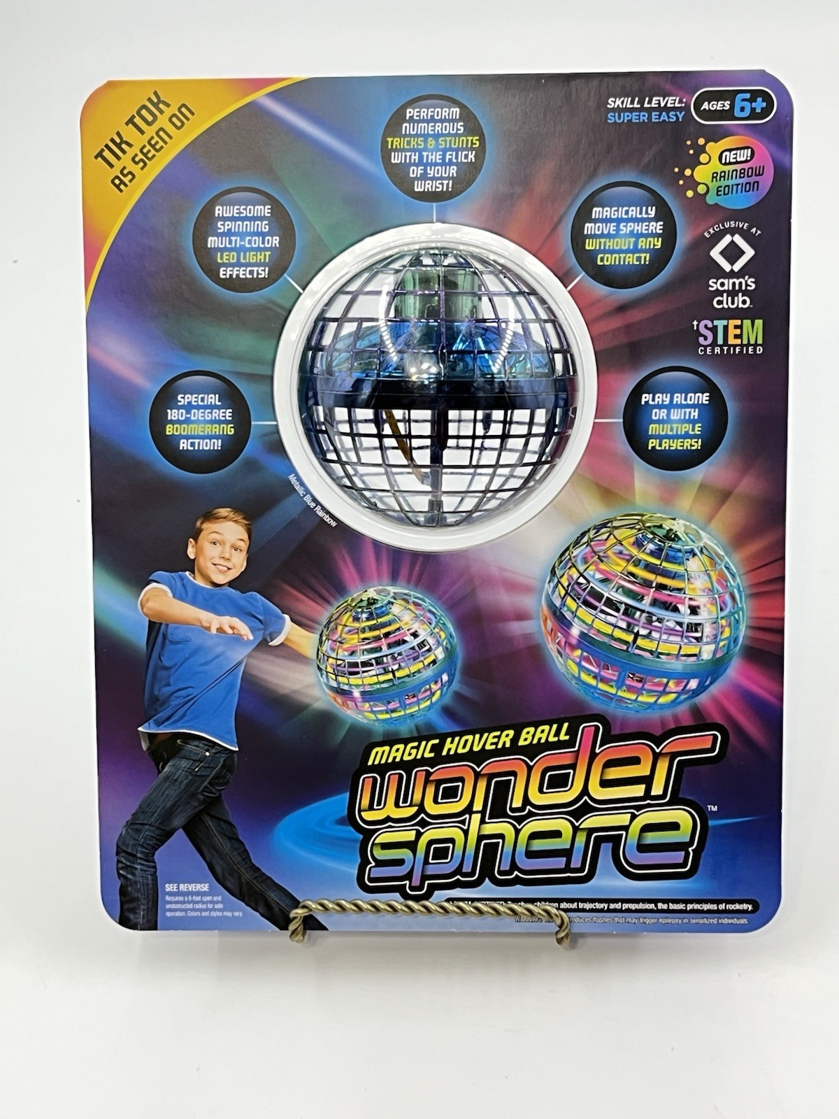 Wonder Sphere Magic Hover Ball, Rainbow Edition