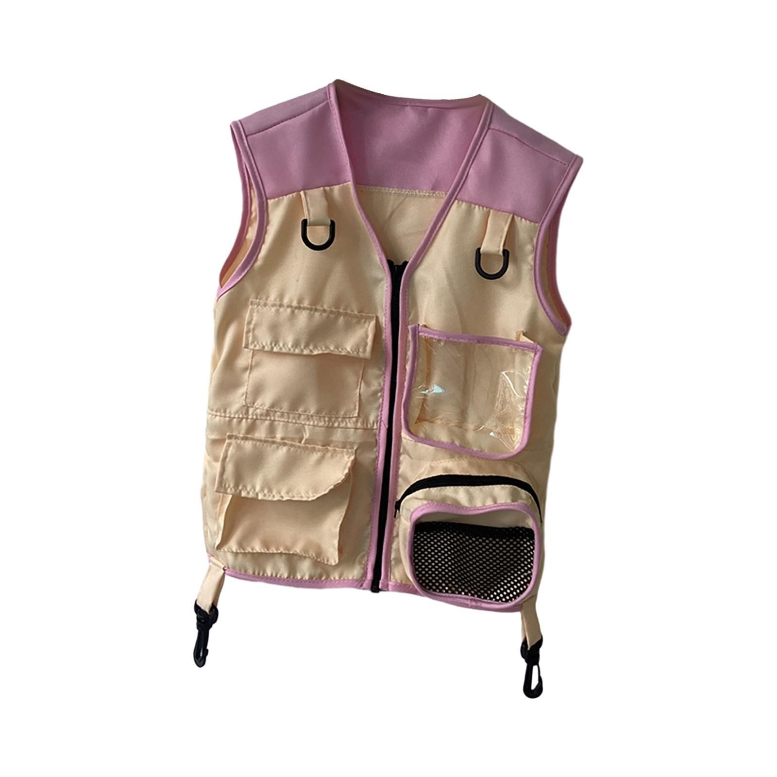 Kids Explorer Vest Pretend Gifts Soft Dress up Outfit Kids Camping Costume Cargo