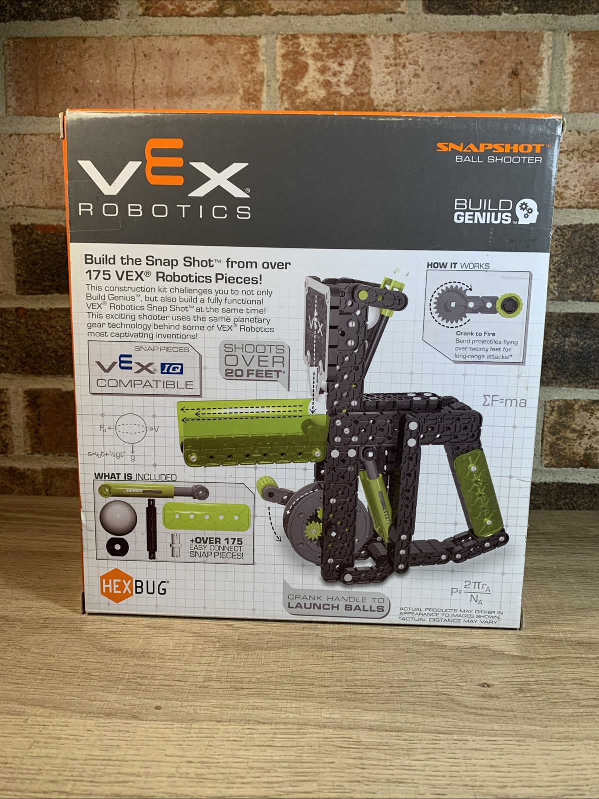 HEXBUG – VEX Robotics Snap Shot Ball Shooter Contruction Kit 14+Manual Sealed Pi