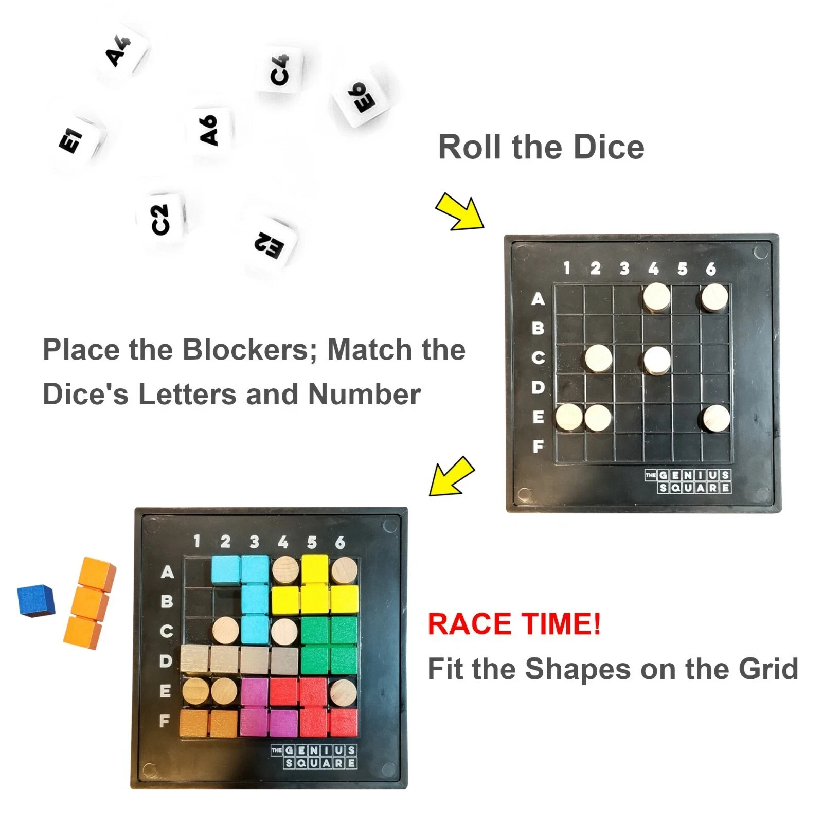 New! The Genius Square STEM Puzzle Educational Game of the Year 2023 Educational