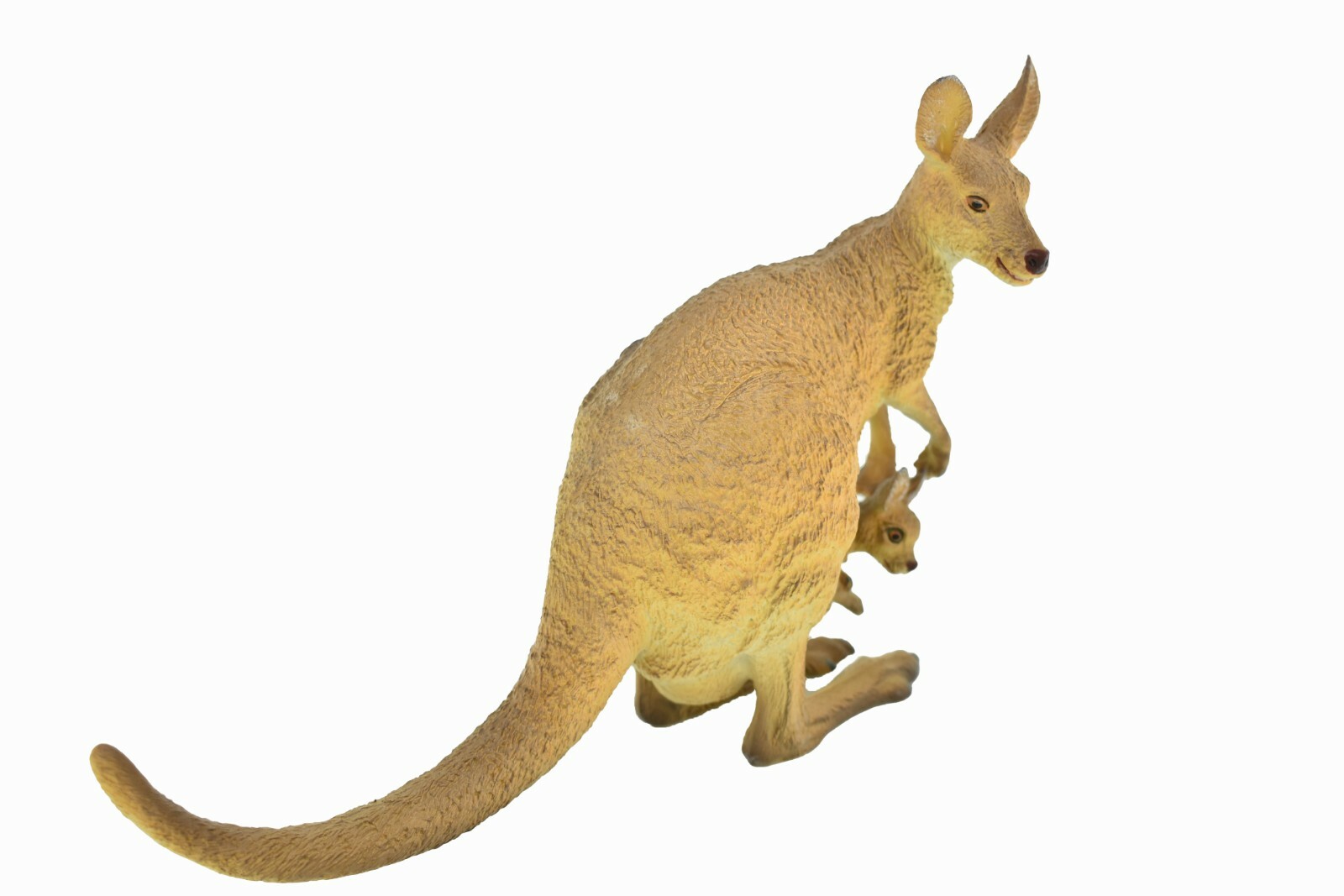Kangaroo With Baby, Life Like Plastic Replica 9″W x 6″T ~ F2085B186