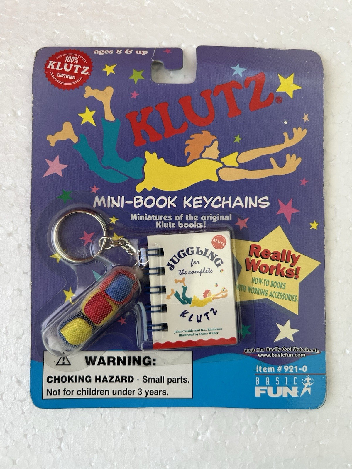 Vintage 1998 Basic Fun Klutz Mini Book Keychain Set Of 3