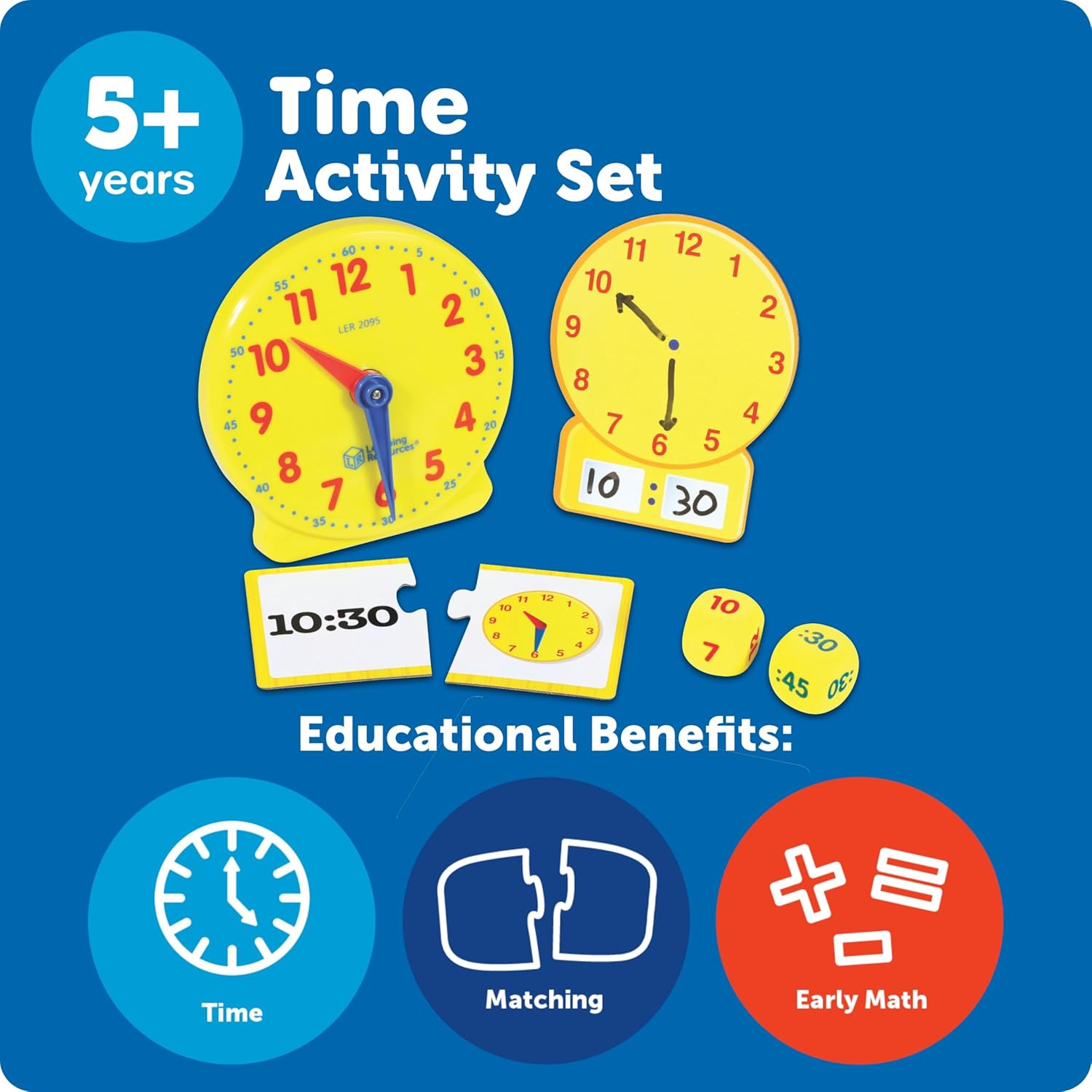 Time Activity Set – Teaching Clocks for Kids, Teacher Classroom Must Haves, Elem