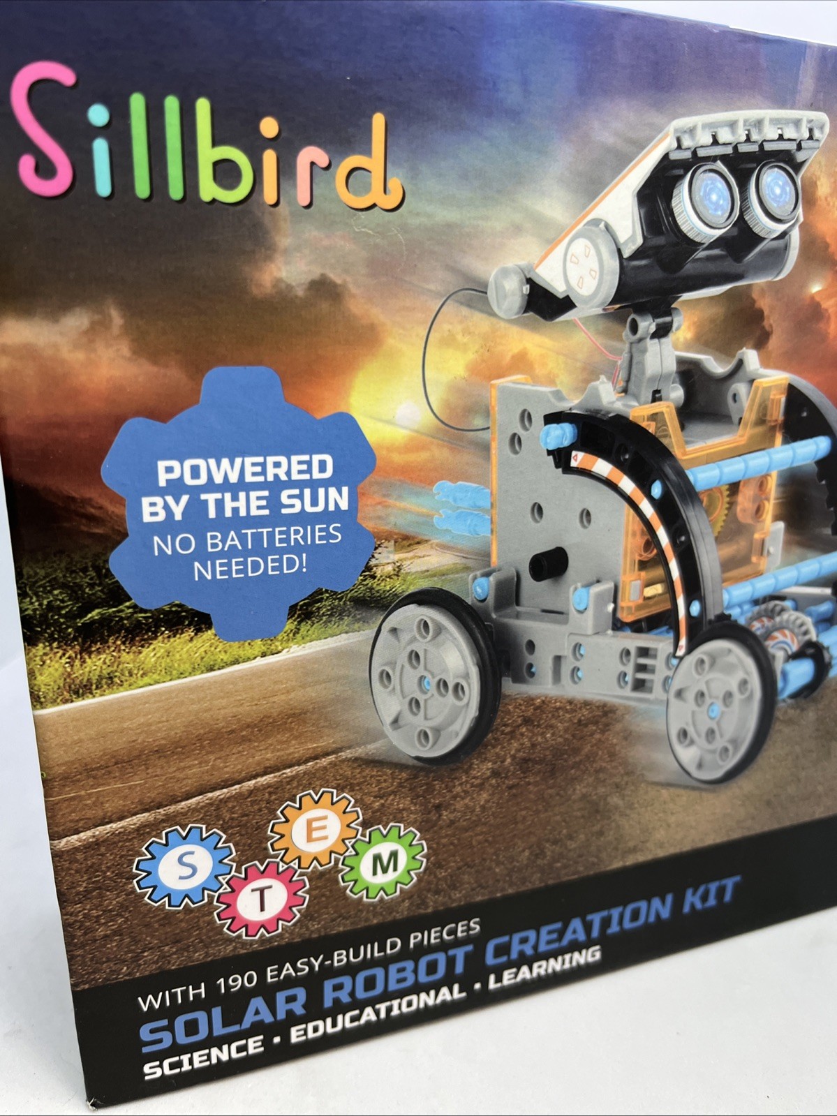 SillBird STEM 12-in-1 190 Piece Education Solar Robot Toy Homeschool Learning