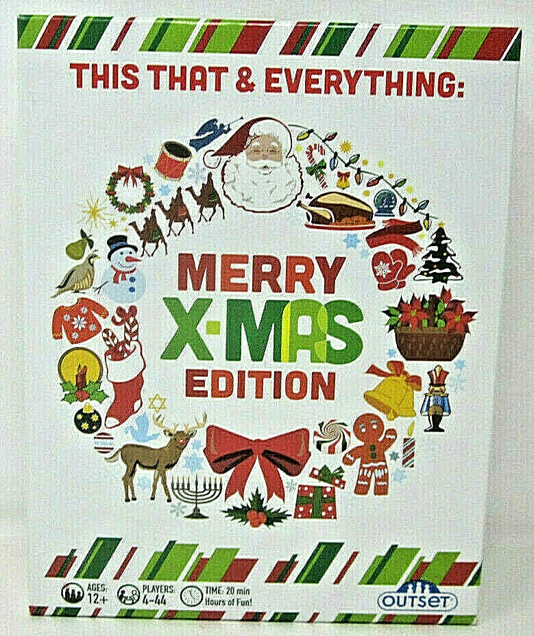 This That & Everything Merry X-Mas Edition Outset Christmas Family Trivia Game