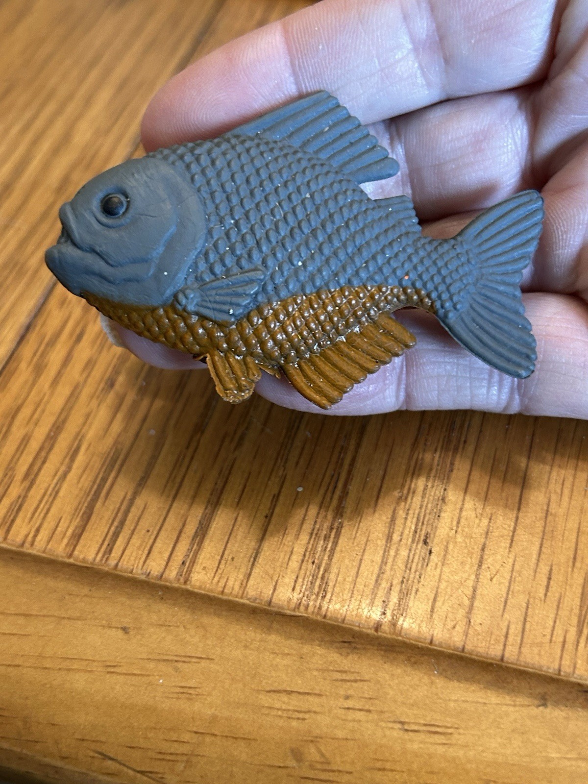 Plastic Piranha Fish 2 1/2-inch toy fish K&M Int Hard Plastic