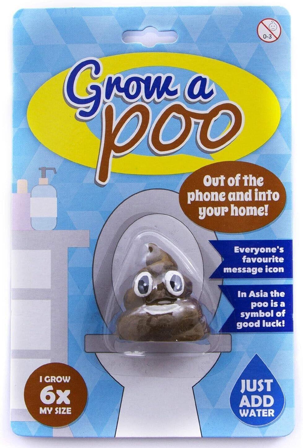 Grow A Poo – Just Add Water 600% Larger! Emoji Poop Turd Crap Gag Joke Toy Gift