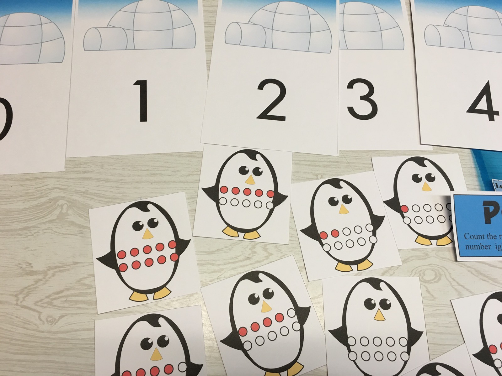 Penguin House Learning Center- Math Mats MATS – Laminated Mats