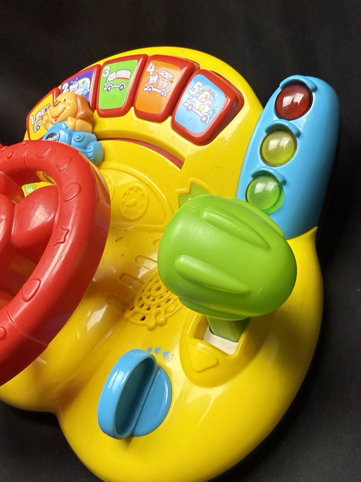 VTech Turn & Learn Driver Interactive Red and Yellow Dashboard Numbers Sings Toy