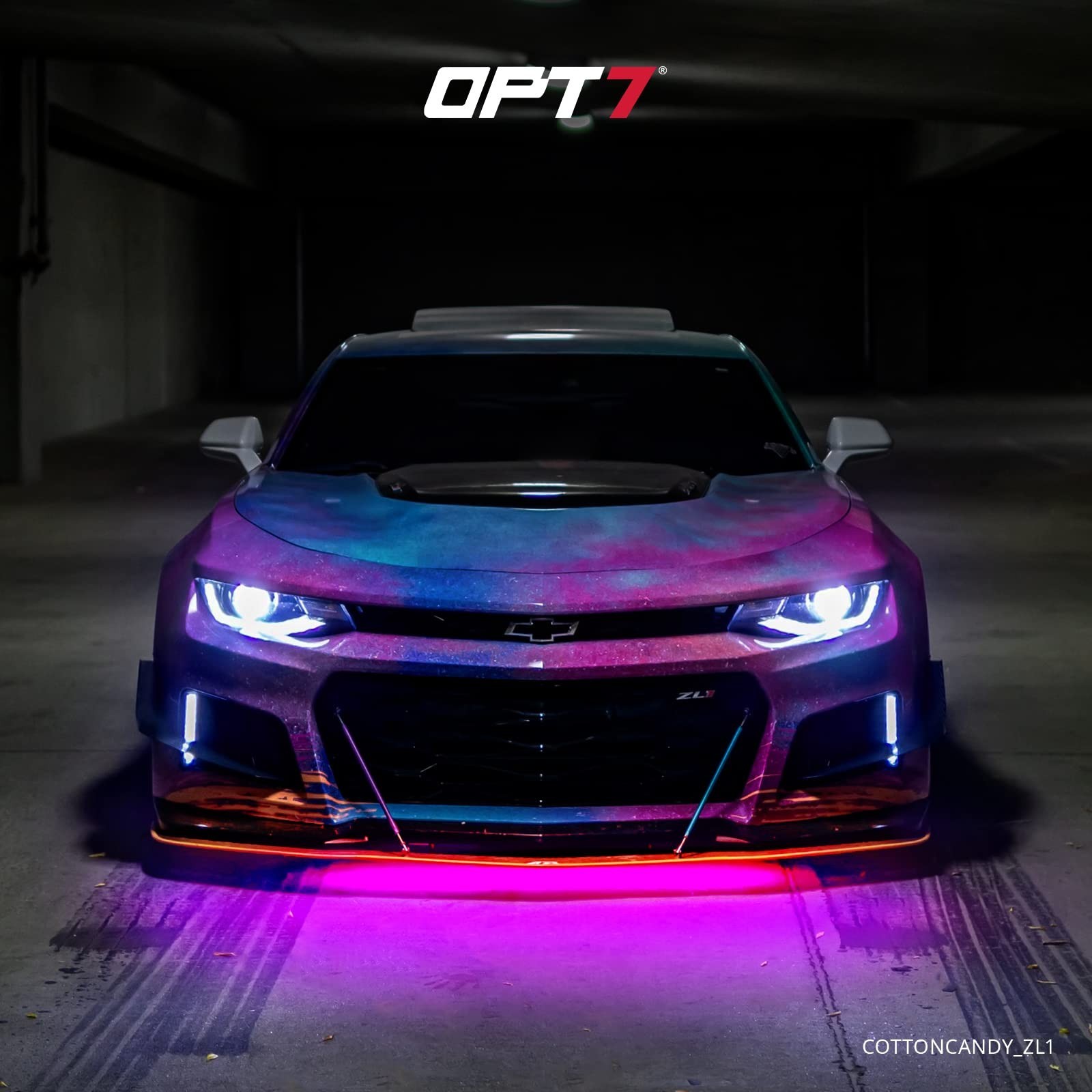 OPT7 Aura Aluminum Car Underglow Lights with Remote Control, Exterior Neon Ac…