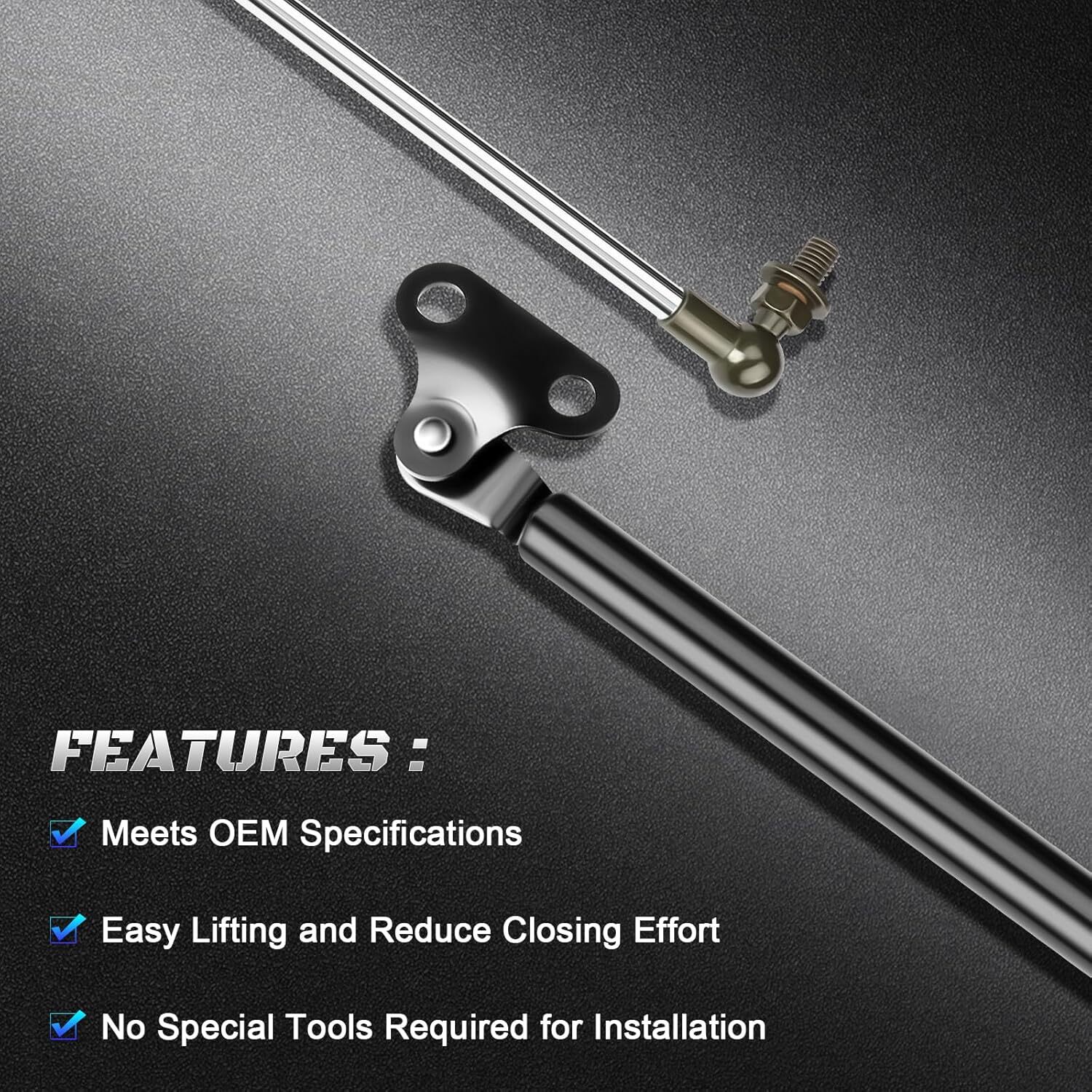 HHCSOP 4PCS Front Hood and Rear Hatch Tailgate Liftgate Lift Supports Gas Shock