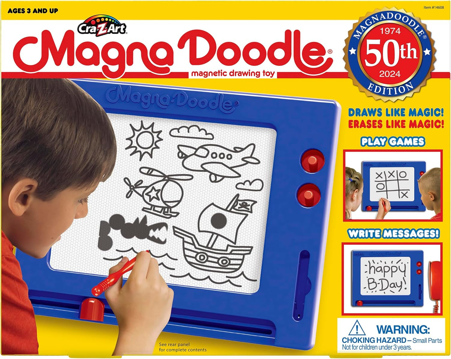 Retro Magna Doodle – 50 Years of Creative Fun – Classic Magnetic Drawing Board T