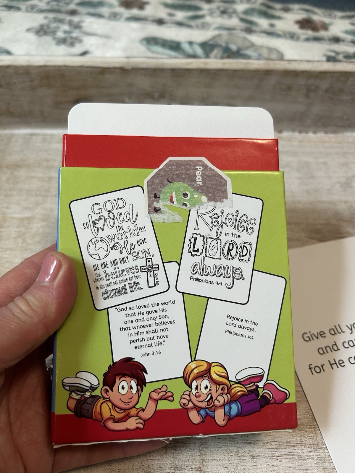 Bible Verse Learning Flash Cards For Kids