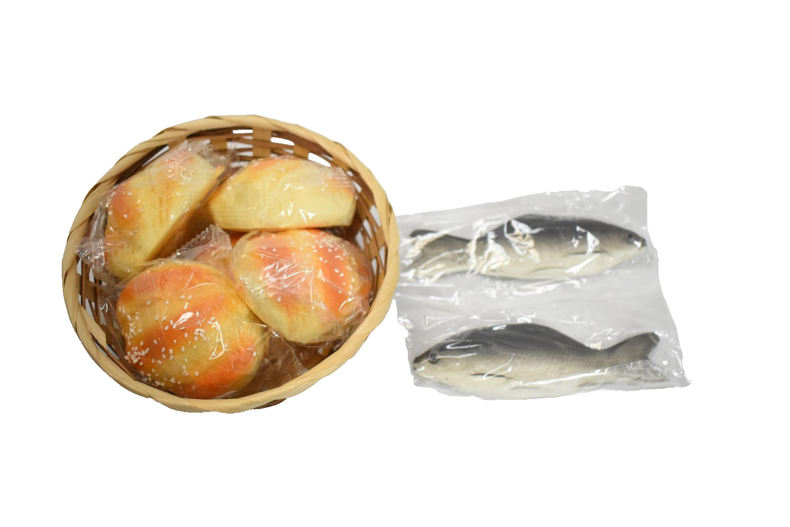 Shappy 8 Piece Jesus Miracle Loaves and Fishes Basket Set Religious Learning