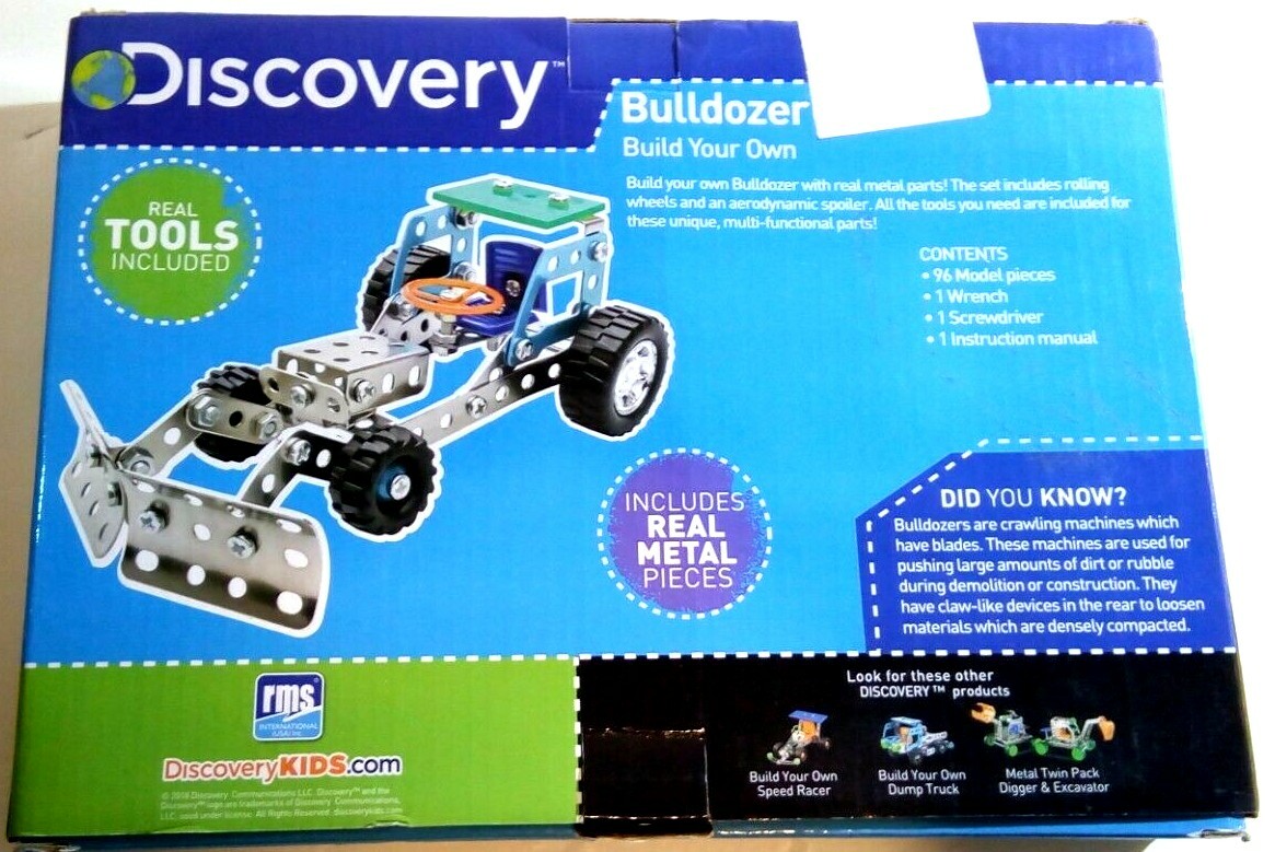 Discovery Kids BUILD YOUR OWN BULLDOZER Mini Construction set DAMAGED BOX